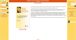 Desktop Screenshot of ejess.revuesonline.com